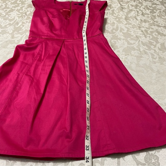 FRENCH CONNECTION Hot Pink Dress size 2 sleeveless - Picture 6 of 6
